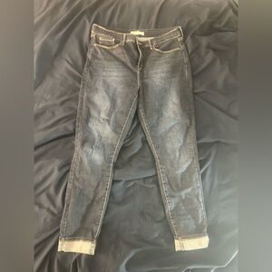 Signature by Levi Strauss Dark Blue High-Rise Skinny Jeans